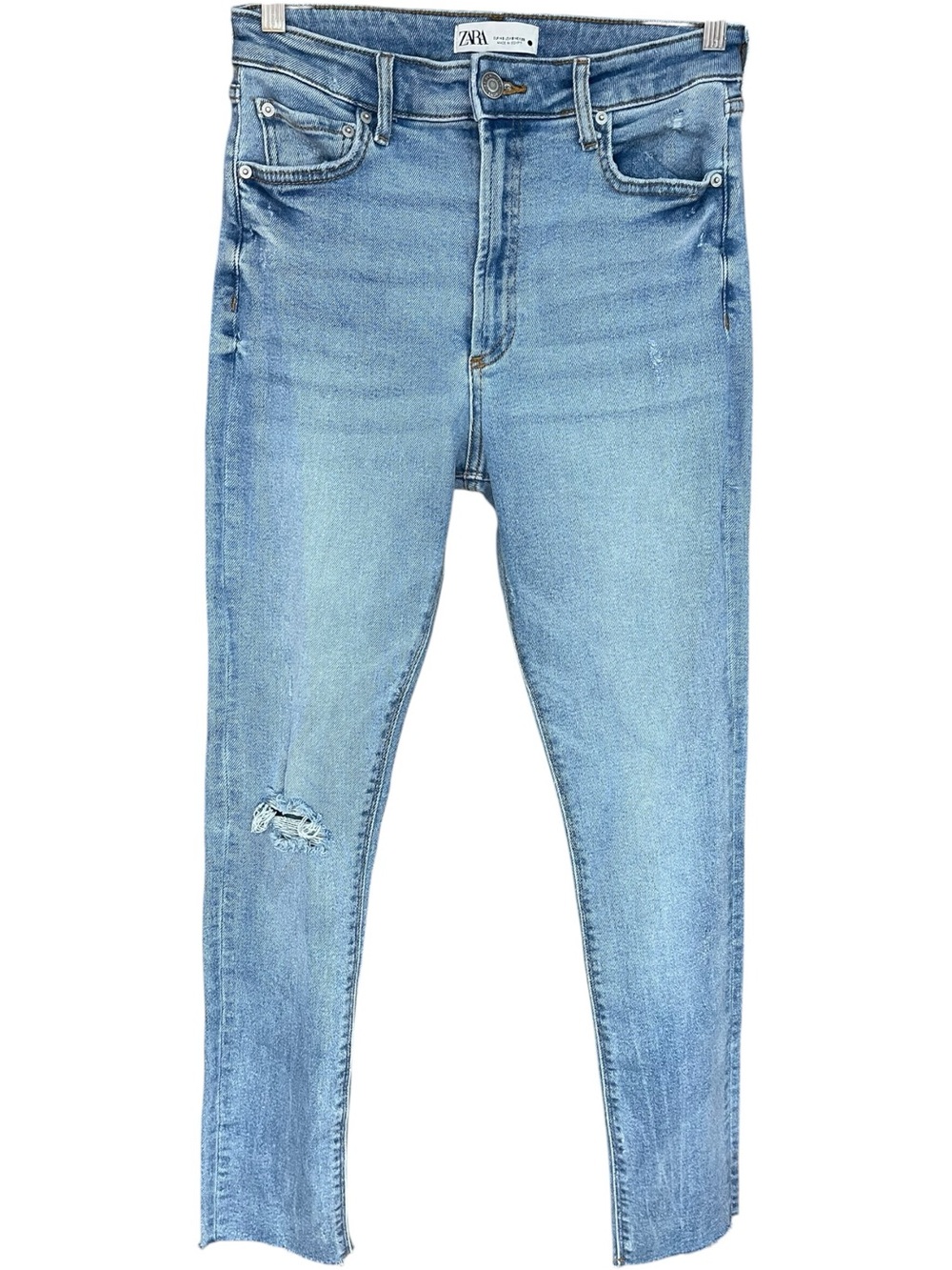 Zara Hi Rise Skinny Jeans Blue